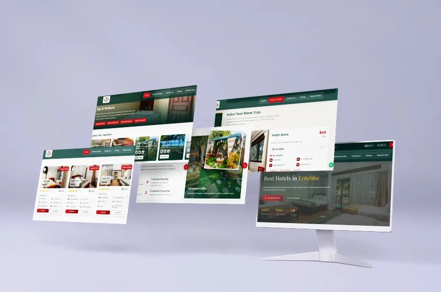 7days Motel booking website designed by Vernox Studio
