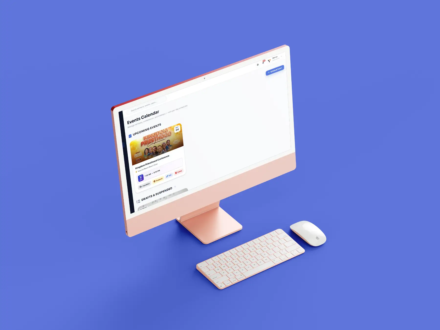 Revival Trumpet CMS – Events and ministries management