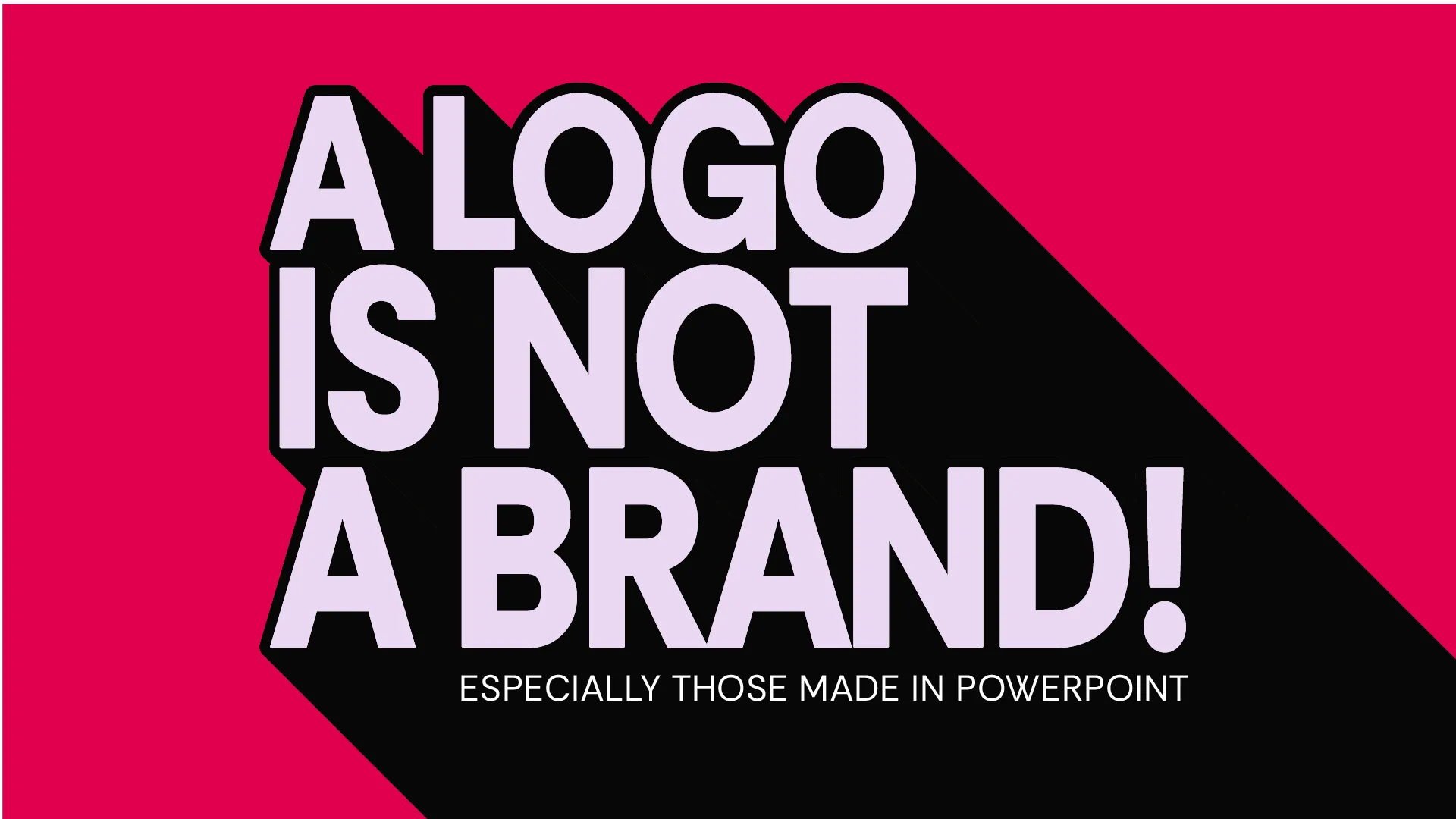 Logo without brand system